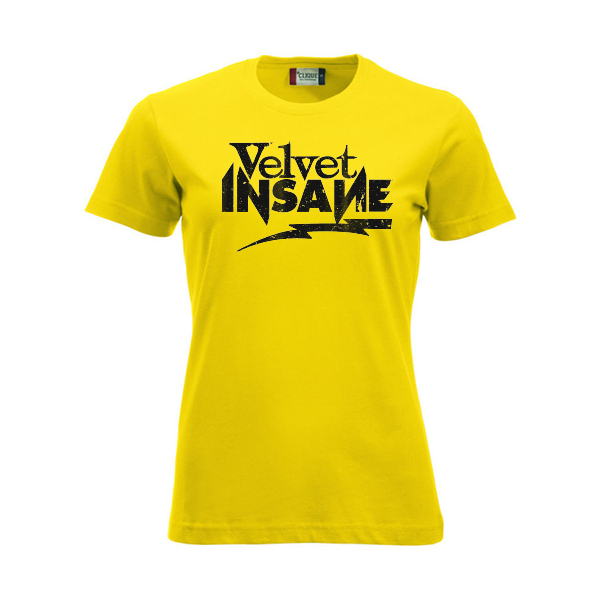 Velvet Insane Gul T-shirt Dam