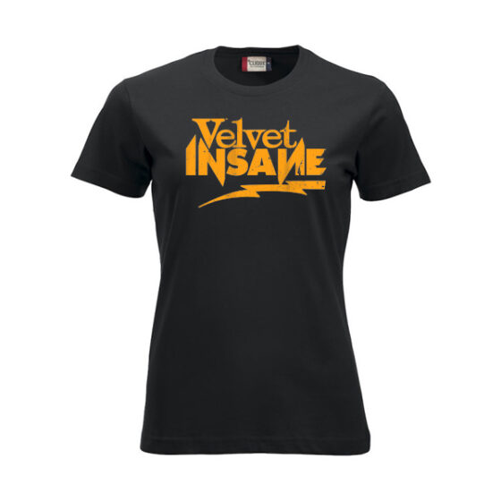 Velvet Insane Svart T-shirt Dam