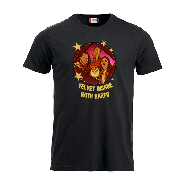 Velvet Insane With Harpo Svart T-shirt